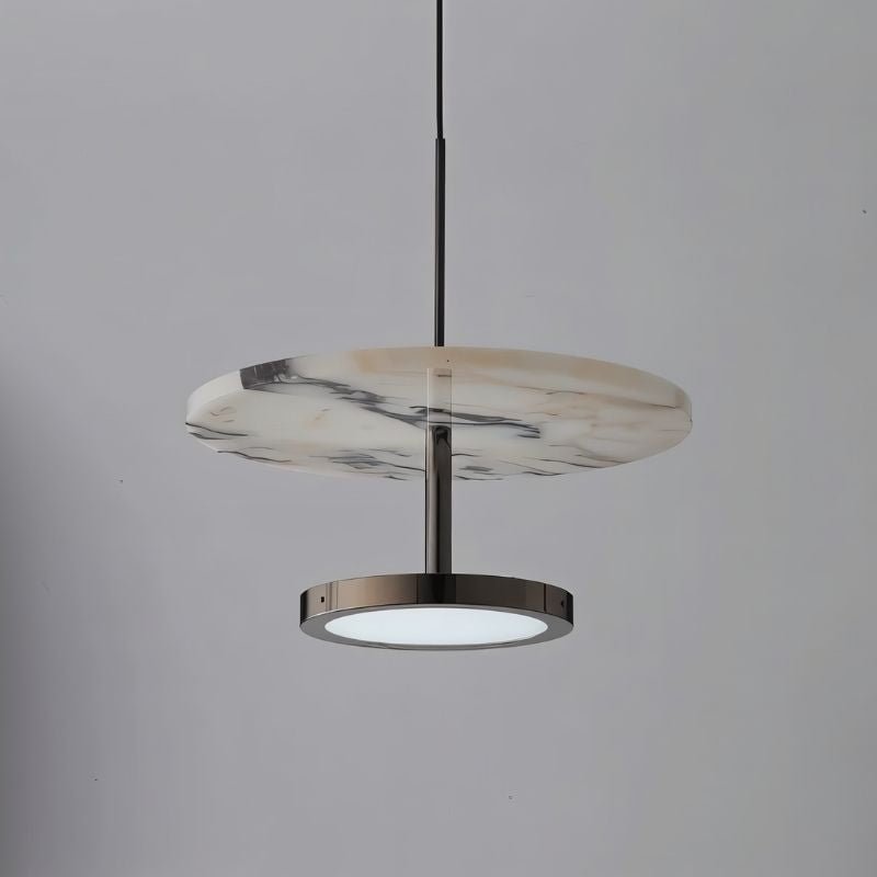 Stoneweave Pendant Light With Adjustable Cord And Natural Stone Diffuser