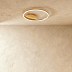HaloLink tre-ringet loftslampe i moderne jern og akryl