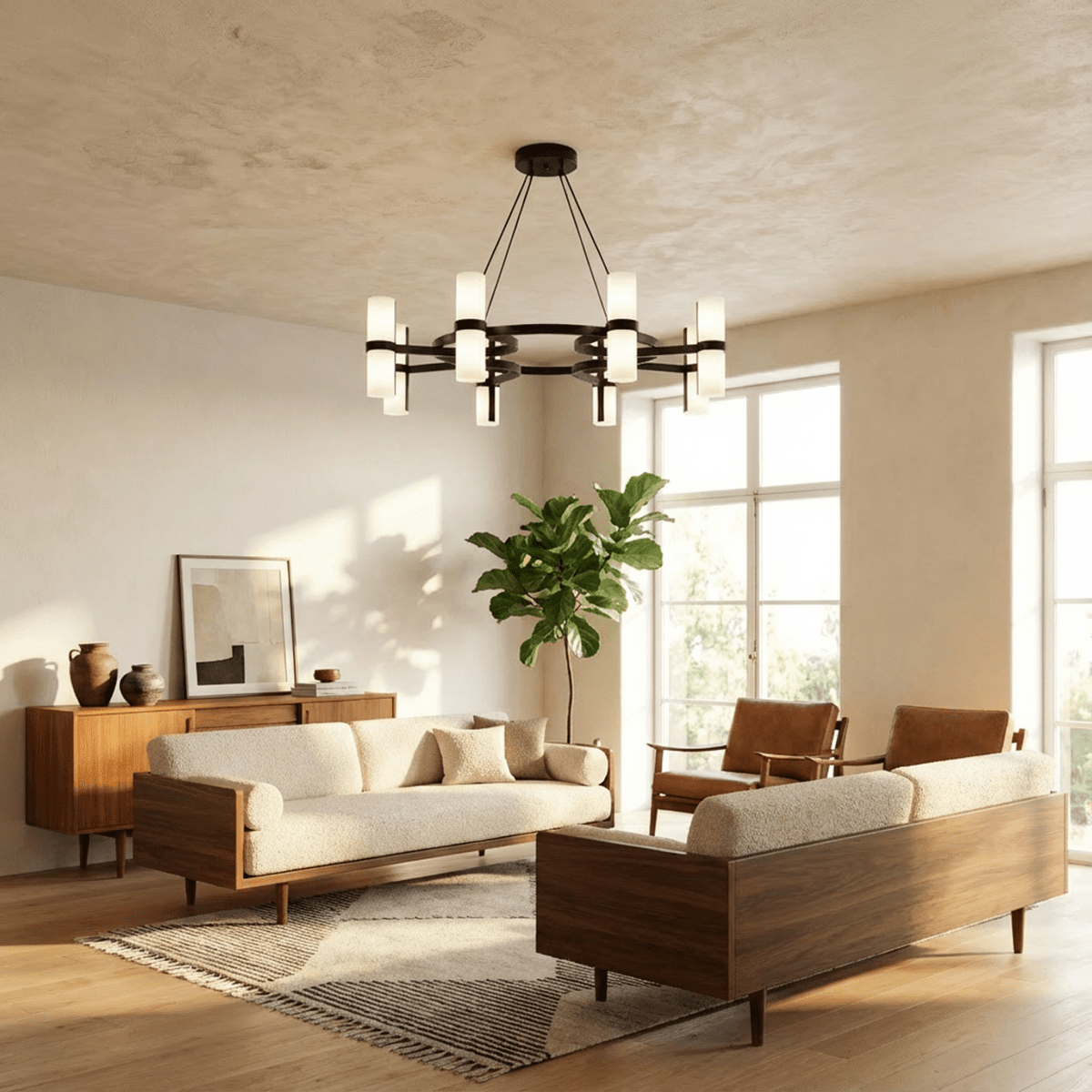 NovaCircle Copper Ring Chandelier For Modern Ambient Lighting