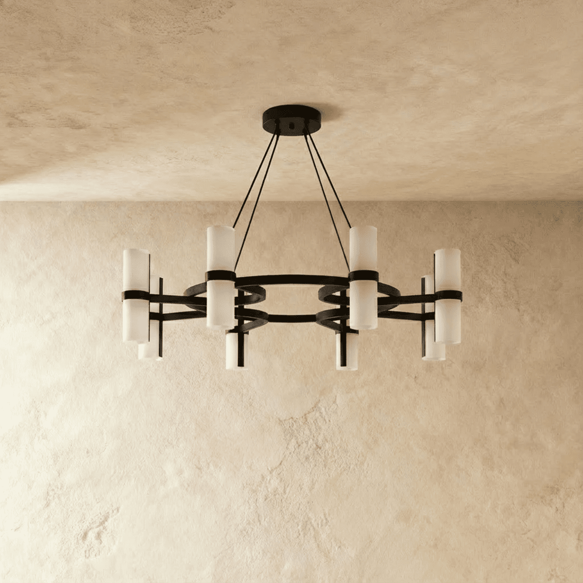 NovaCircle Copper Ring Chandelier For Modern Ambient Lighting
