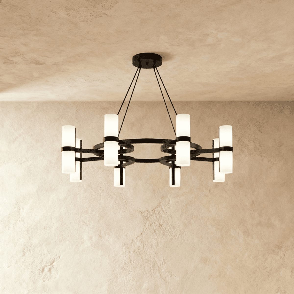 NovaCircle Copper Ring Chandelier For Modern Ambient Lighting