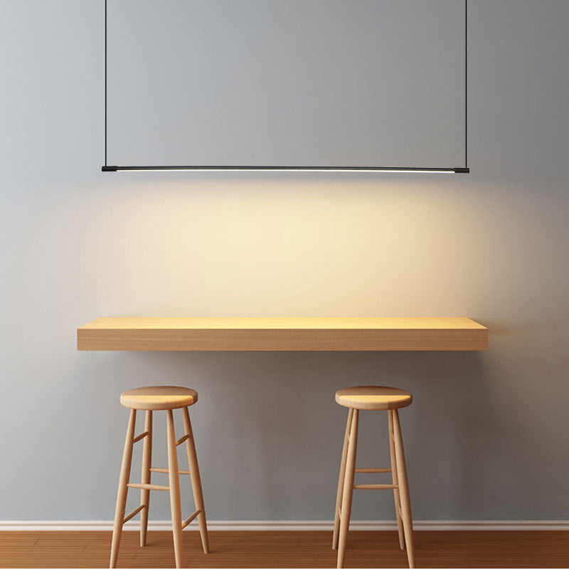 Zynar Minimalist Linear Pendant Light, Black | Fioriscas