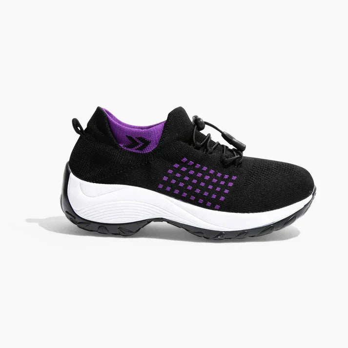Sneakers da donna Elara comode con supporto elastico e calzata aderente