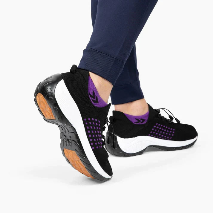 Sneakers da donna Elara comode con supporto elastico e calzata aderente