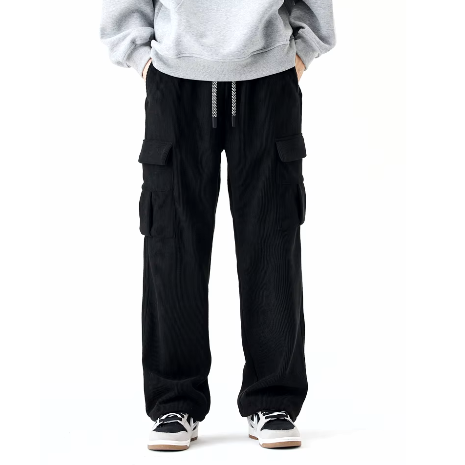 Cordhose mit Fleece-Futter, gerade geschnitten für den Alltag