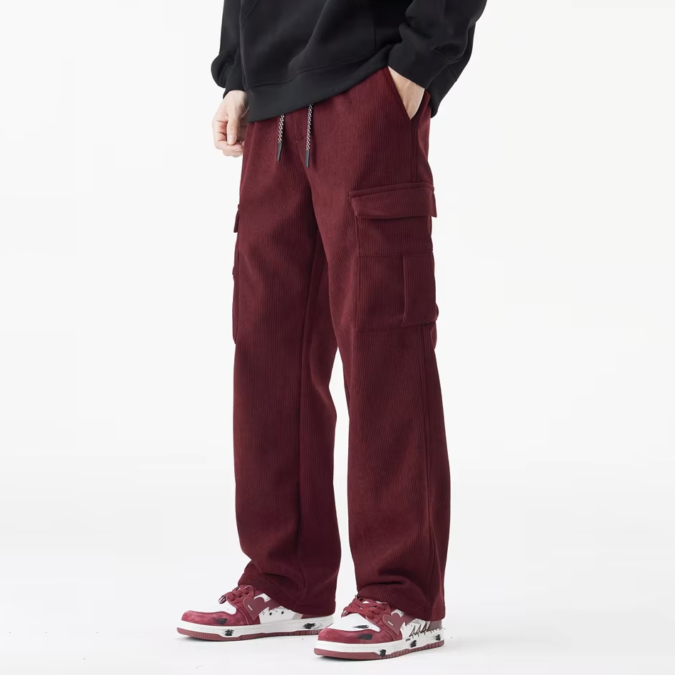 Cordhose mit Fleece-Futter, gerade geschnitten für den Alltag