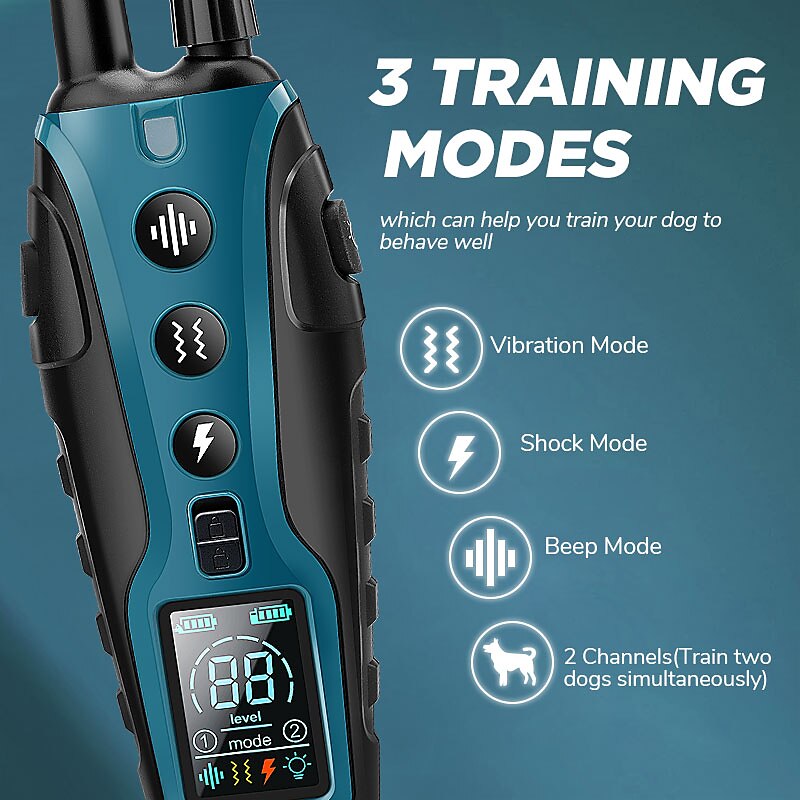 犬用AstraGuard Proリモートトレーニングカラー、通信距離2,000M、IP67防水