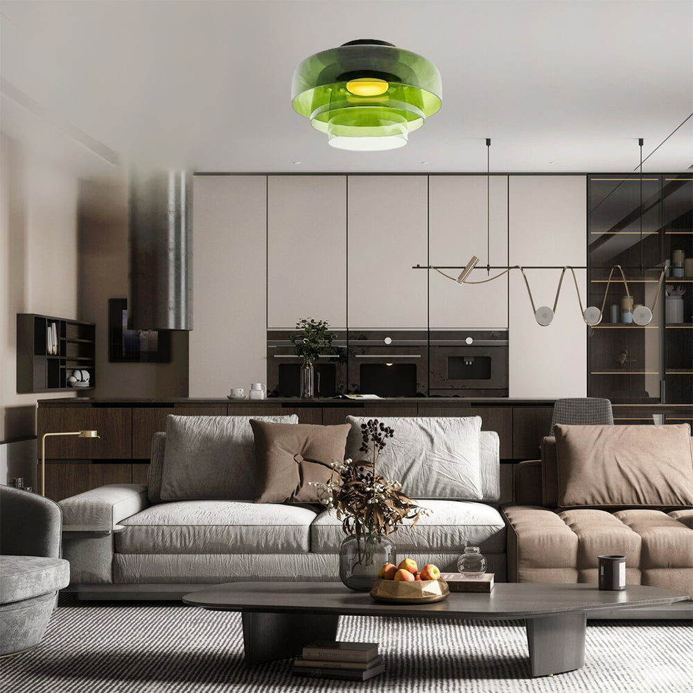 Aria Modern Simple Creative Glass Flush Mount Ceiling Light | Fioriscas