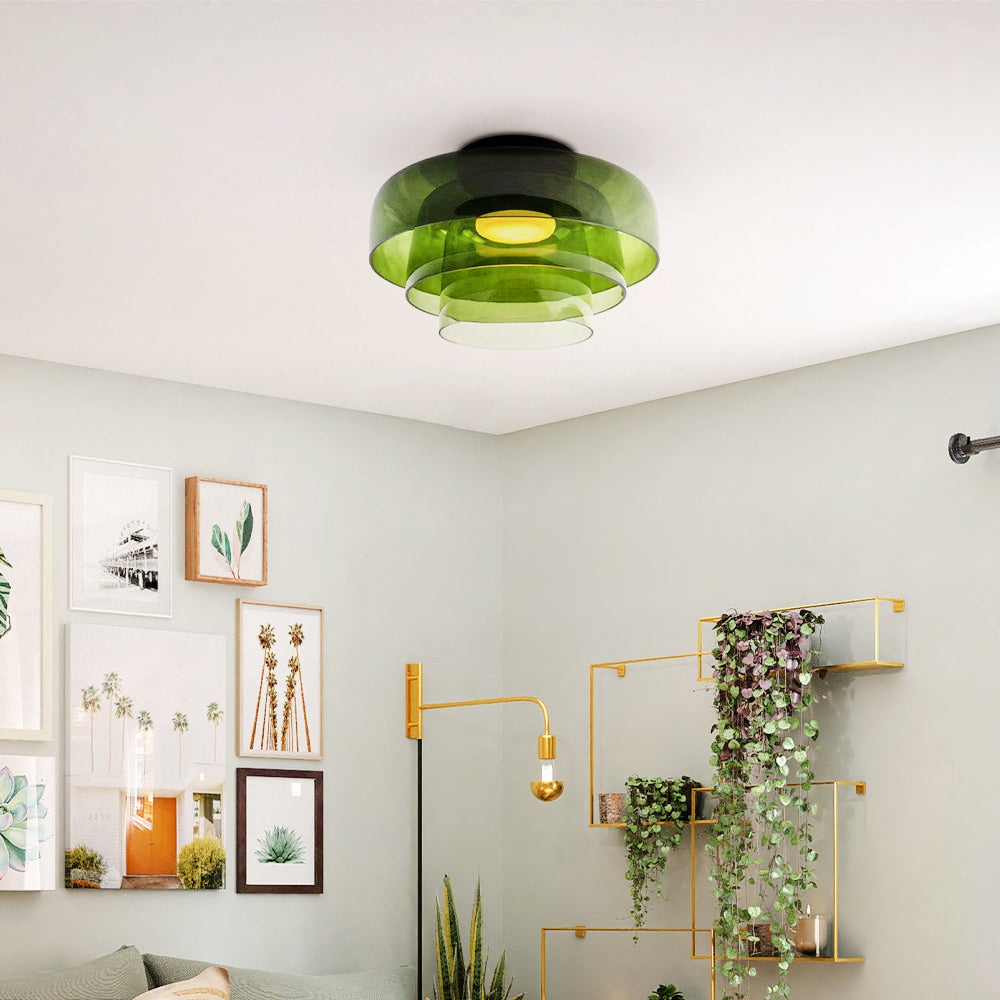 Aria Modern Simple Creative Glass Flush Mount Ceiling Light | Fioriscas