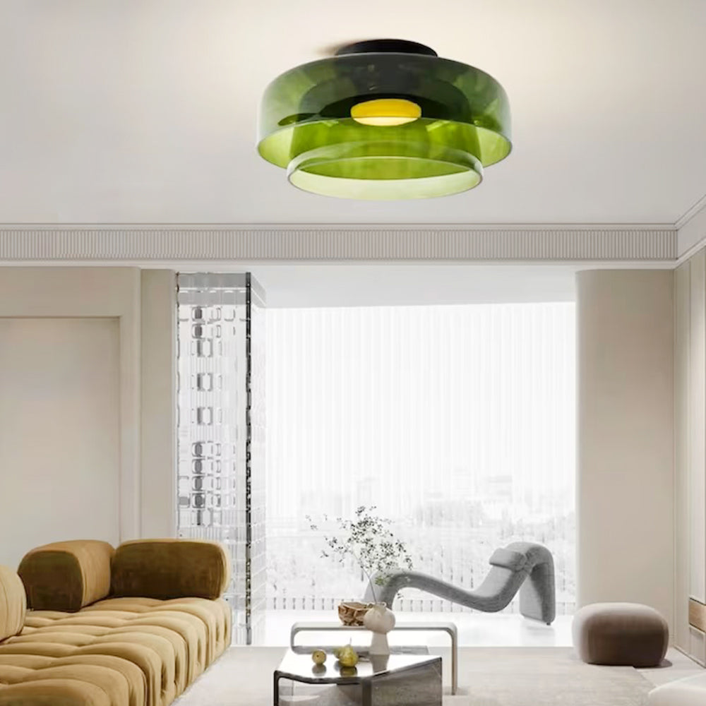 Aria Modern Simple Creative Glass Flush Mount Ceiling Light | Fioriscas