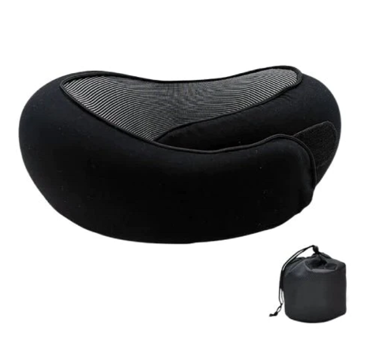 NovaGlide Memory Foam Travel Neck Pillow For All-Day Comfort While Traveling