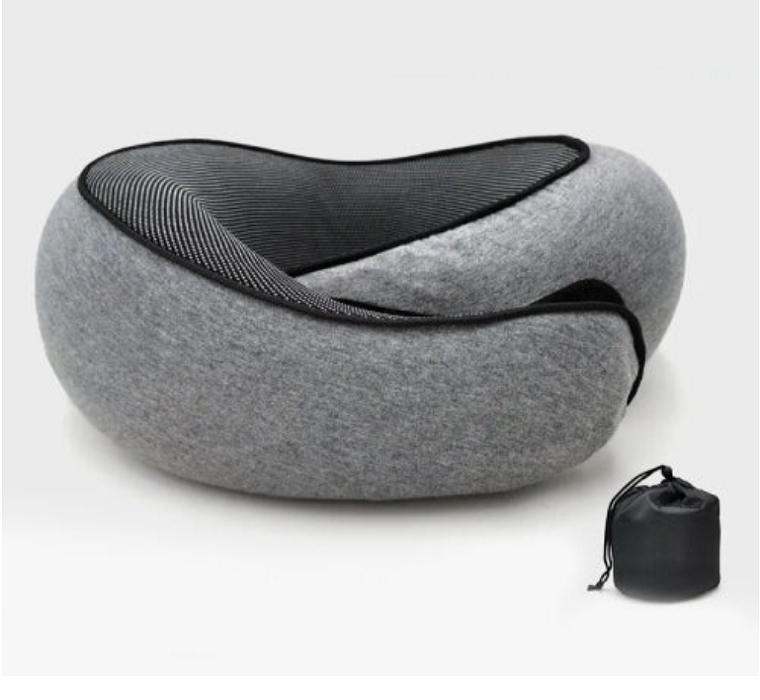 NovaGlide Memory Foam Travel Neck Pillow For All-Day Comfort While Traveling