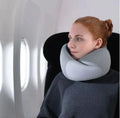 NovaGlide Memory Foam Travel Neck Pillow For All-Day Comfort While Traveling