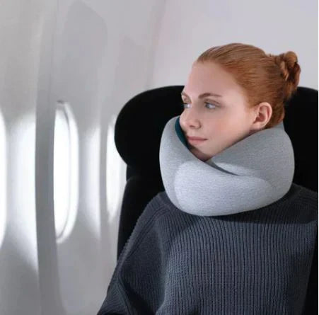 NovaGlide Memory Foam Travel Neck Pillow For All-Day Comfort While Traveling