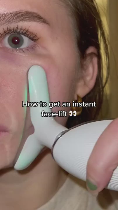 7-Farben-LED-Gesichtsmassagegerät mit EMS-Stimulation und Wärmetherapie