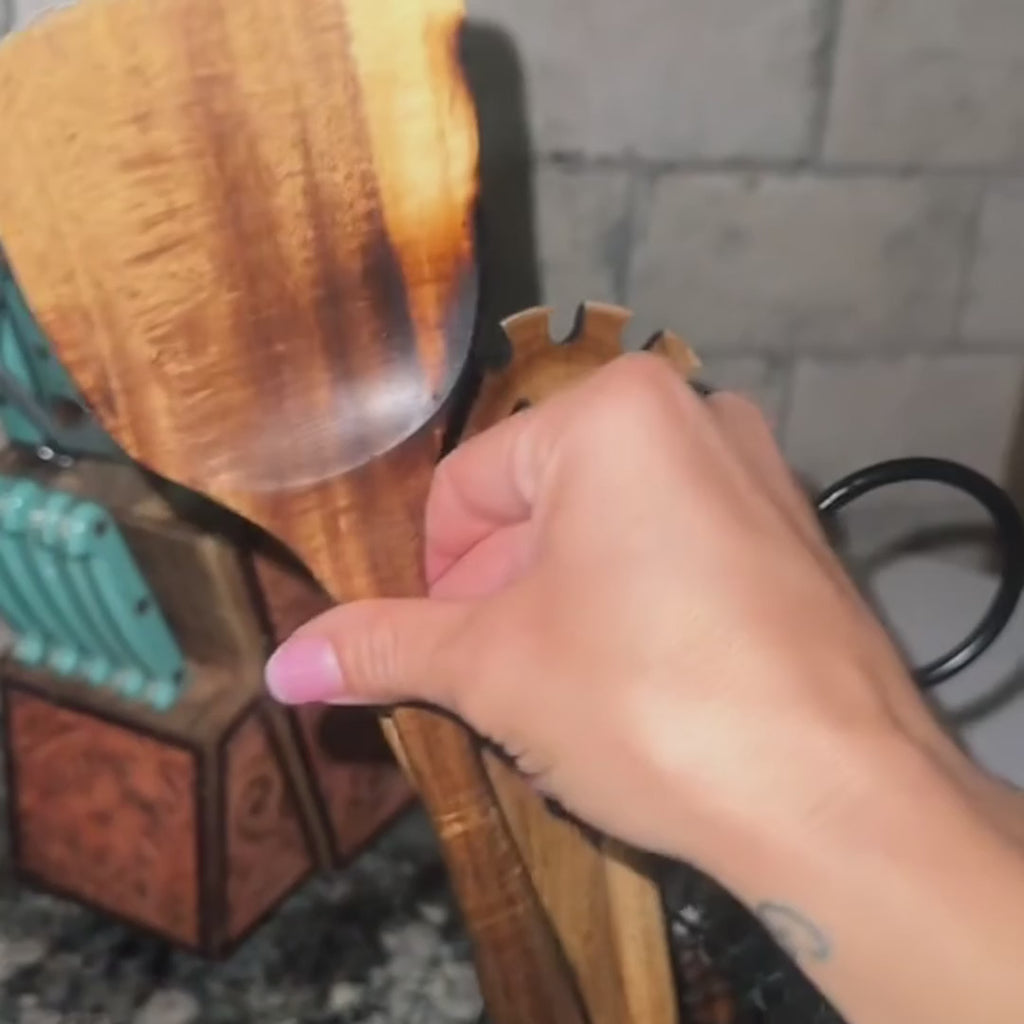 Ensemble d’ustensiles de cuisine en bois naturel ForestCraft pour cuisiniers amateurs