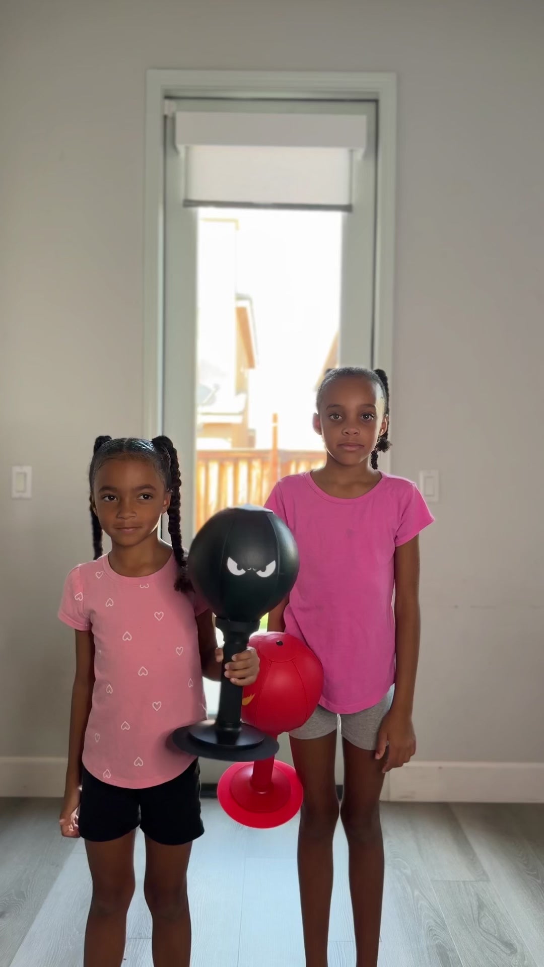 Suction-Mounted Punching Ball Made For Kids' Active Play
