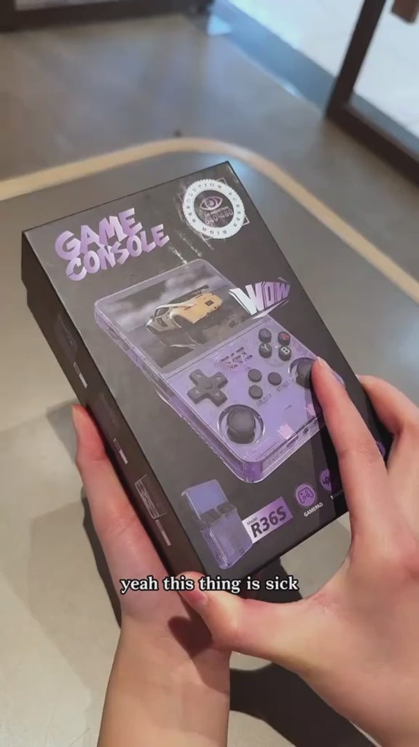 Handheld Retro Game Console, 10,000 Preloaded Games, 3.5-Inch Display