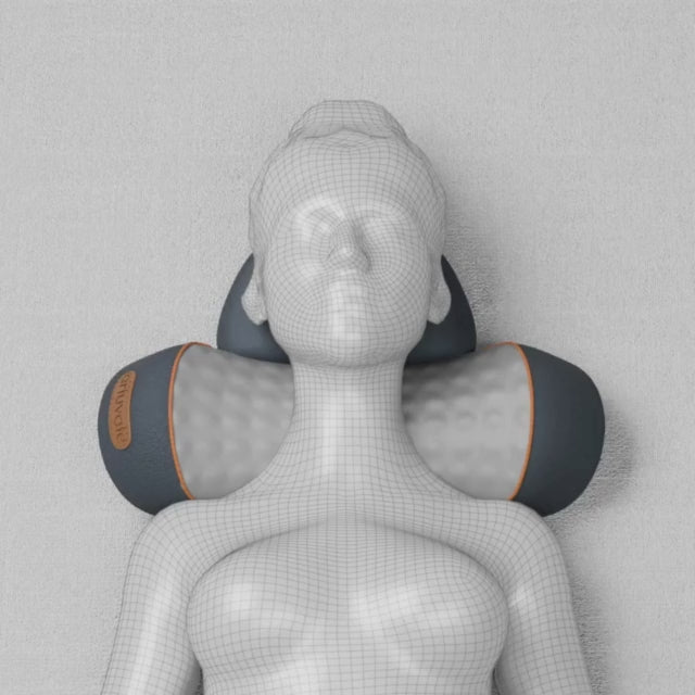 Vibrations-Nackenmassagegerät mit Haltungshilfe und Wärme