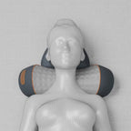 Vibrations-Nackenmassagegerät mit Haltungshilfe und Wärme
