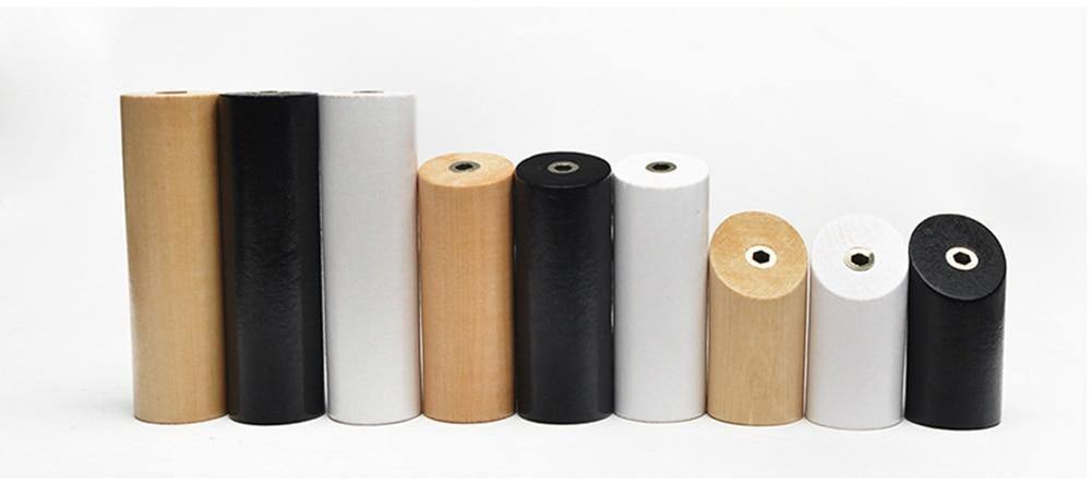 Natural Wood Coat Hook, Wall-Mounted, Three Sizes and Colors