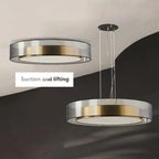 Lámpara de techo Zentra TriLight, 3000 K/4000 K/5000 K, de superficie o colgante