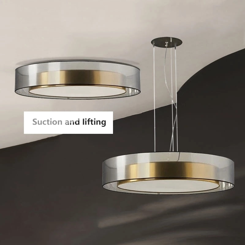 Lámpara de techo Zentra TriLight, 3000 K/4000 K/5000 K, de superficie o colgante