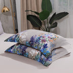 Parure de housse de couette, motif floral et oiseaux Aurelia, coton égyptien