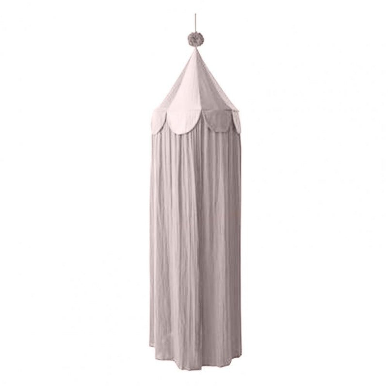 CirroNest gennemsigtig chiffon-sengehimmel til babyværelset med matchende tremmesengsovertræk