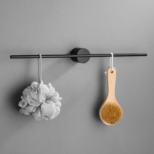 Aster Brushed Aluminum Wall-Mount Towel Bar For Bathrooms