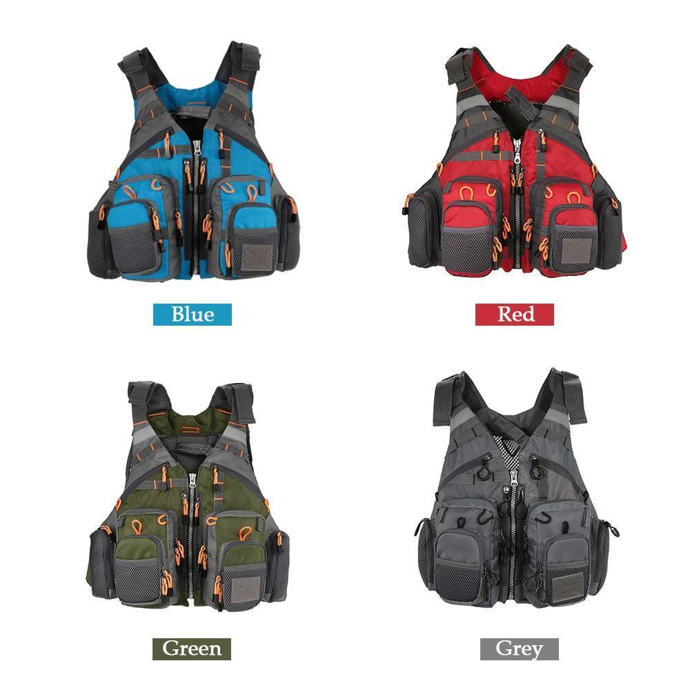 Castaway Angler-Weste mit 11 Taschen zum Angeln im Kajak, Fliegen- und Kanufischen