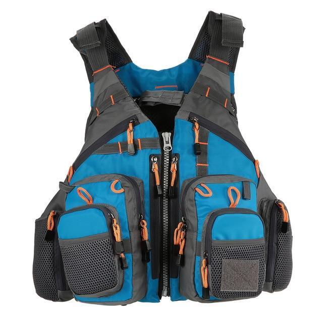 Castaway Angler-Weste mit 11 Taschen zum Angeln im Kajak, Fliegen- und Kanufischen