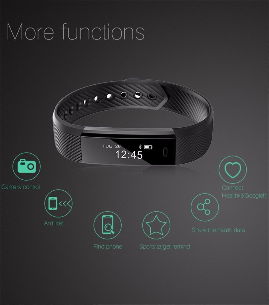 Kompakte Fitness-Tracking-Smartwatch von Kirrea mit täglichem Aktivitätsmonitor