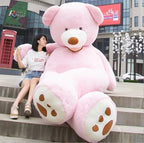 Capa de peluche de urso gigante, tamanho e cor personalizados, sem enchimento