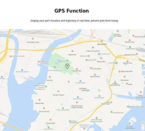 PawGuard GPS-kissaseurain mikrosirutunnisteella ja reaaliaikaisilla sijaintihälytyksillä