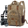 Sac à dos photo Rivelo Voyager en toile cirée, sac DSLR avec sangle pour trépied