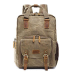 Sac à dos photo Rivelo Voyager en toile cirée, sac DSLR avec sangle pour trépied
