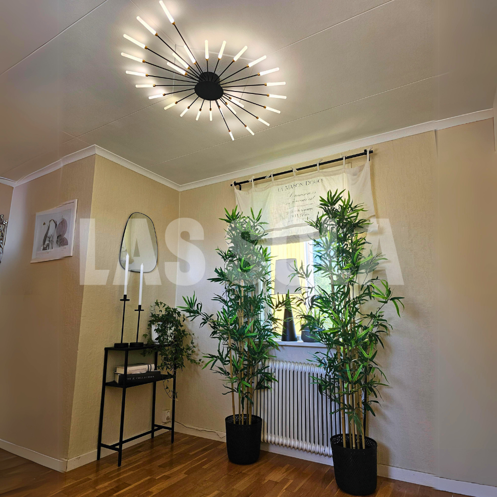 Asterra Albina Metal & Acrylic Flush Ceiling Light, 12W to 42W LED