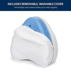 KneeEase Pro Cooling Gel Memory Foam Knee Pillow For Sleep