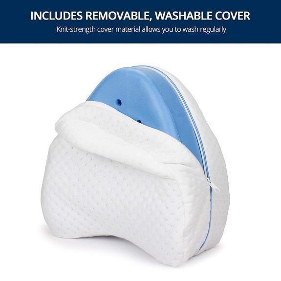 KneeEase Pro Cooling Gel Memory Foam Knee Pillow For Sleep