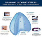 KneeEase Pro Cooling Gel Memory Foam Knee Pillow For Sleep