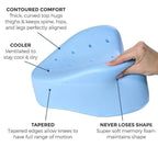 KneeEase Pro Cooling Gel Memory Foam Knee Pillow For Sleep