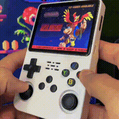 Handheld Retro Game Console, 10,000 Preloaded Games, 3.5-Inch Display