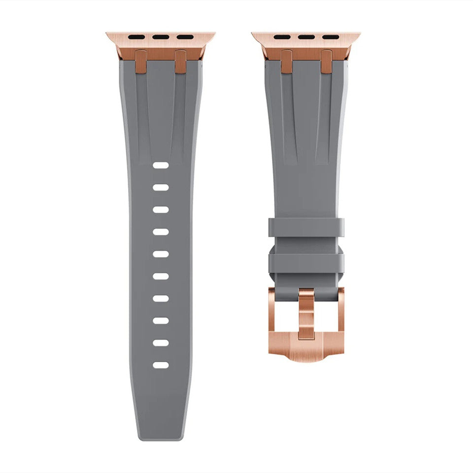 Pulseira de Silicone para Apple Watch da Nexal, Adaptador em Metal de Aço Inoxidável