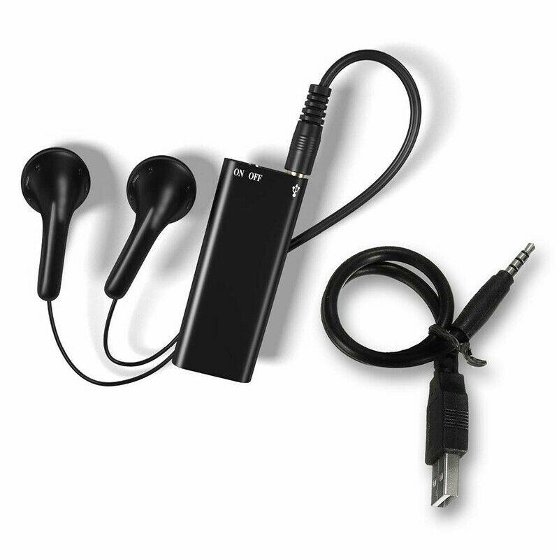 Gravador de voz USB de 8 GB para reuniões, notas e reprodução em movimento