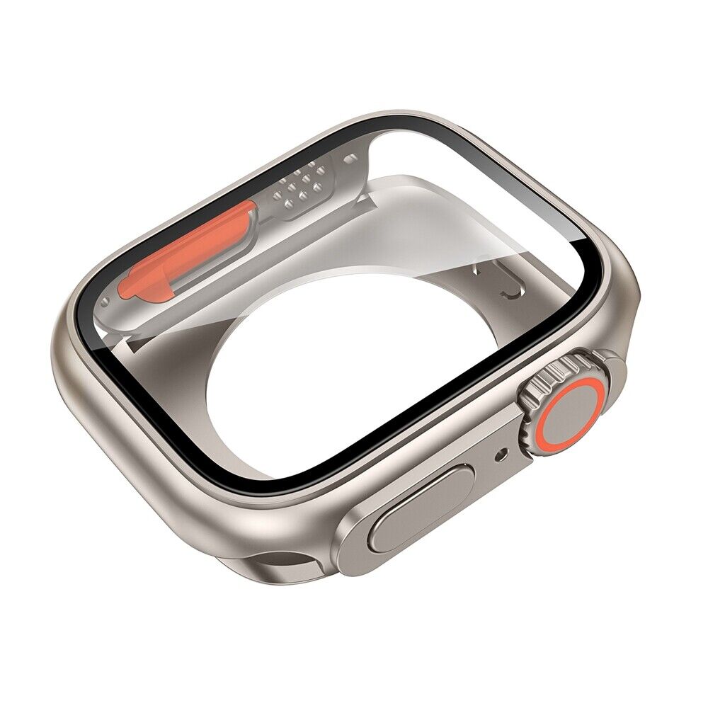 Set custodia Rovelo Metal Ultra-Style e cinturino Fluoro, Apple Watch Serie 4-9 e SE
