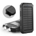 סוללת גיבוי סולארית SolaraGuard בקיבולת 50000mAh עם טעינת USB כפולה