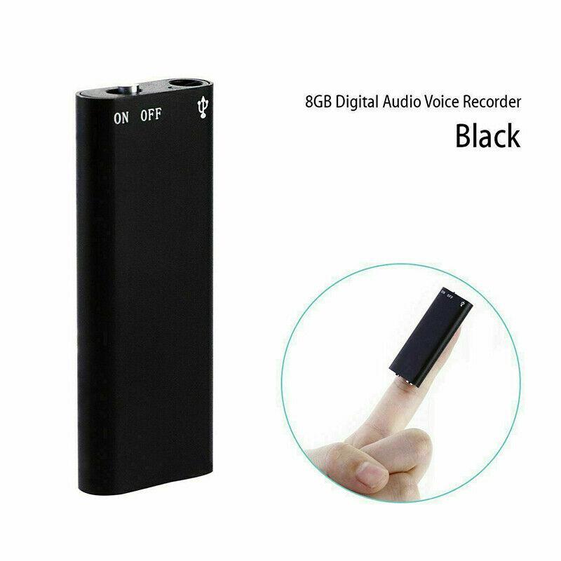 Gravador de voz USB de 8 GB para reuniões, notas e reprodução em movimento