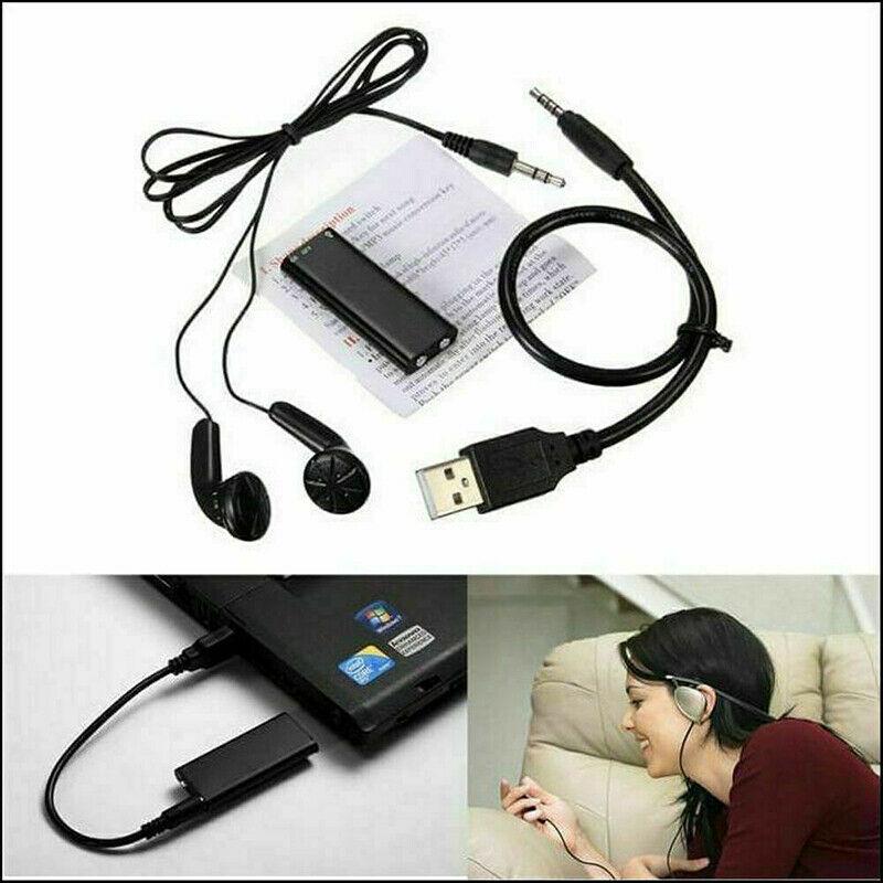 Gravador de voz USB de 8 GB para reuniões, notas e reprodução em movimento