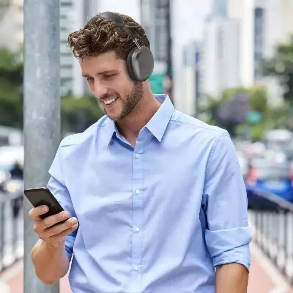 Bezdrátová sluchátka Quellix přes uši, Hi-Fi zvuk s aktivním potlačením hluku